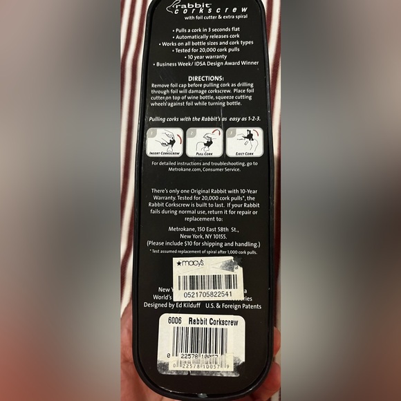 Original Rabbit wine corkscrew. - Picture 2 of 2